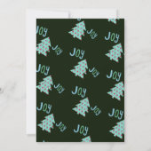 Invitation Fête de Noël Whimsical Typset Cartoon Reindeer (Dos)