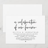 Invitation Fête de notre Évangile, Mariage et perpétuel (Devant / Derrière)