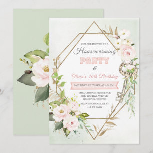 Invitation Fête de Nouvel Habitat et Anniversaire Personnalis