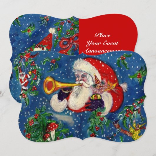 INVITATION FÊTE DE NUIT DE NOËL (Devant / Derrière)