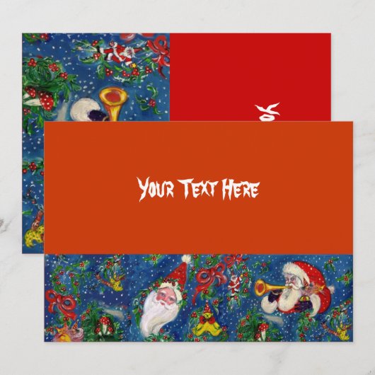 INVITATION FÊTE DE NUIT DE NOËL (Devant / Derrière)