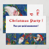 INVITATION FÊTE DE NUIT DE NOËL (Devant / Derrière)