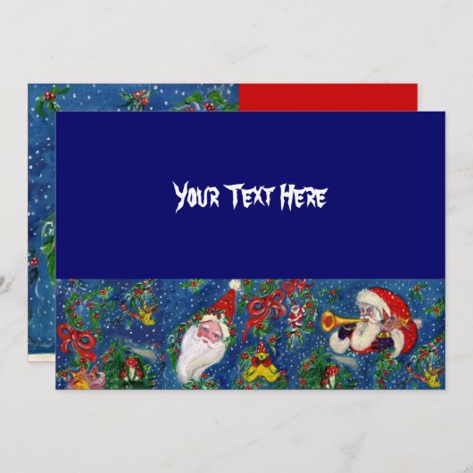 INVITATION FÊTE DE NUIT DE NOËL (Devant / Derrière)