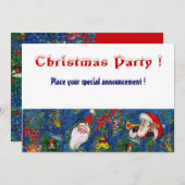 INVITATION FÊTE DE NUIT DE NOËL (Devant / Derrière)