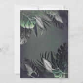 Invitation Fête de Nuit de Plage Tropicale (Dos)