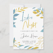 Invitation Fête de nuit des Dames Botaniques Modernes (Devant)