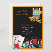 Invitation Fête de nuit du casino (Devant)