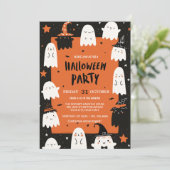 Invitation Fête de nuit éffrayante (Debout devant)