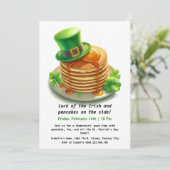 Invitation Fête de pancakes de la Saint-Patrick – Shamrockin' (Debout devant)