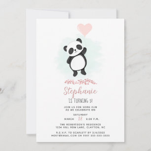 Invitation Fête de Panda