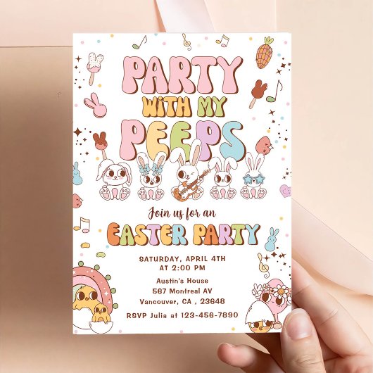 Invitation Fête de Pâques avec mes potes