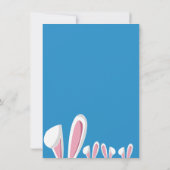 Invitation Fête de Pâques de Bunny (Dos)