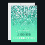 Invitation Fête de Parties scintillant Verte Aqua Moderne<br><div class="desc">Design chic féminin pour toute célébration : anniversaire, sweet16, douche nuptiale, douche de couple, faire-part fiançailles, mariage... Personnalisez-le ou cliquez sur le bouton "Customiser" pour accéder à l'outil de conception où vous pouvez ajouter du texte, modifier la police, la taille du texte, la couleur du texte, le positionnement du texte...</div>