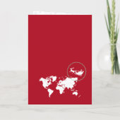 Invitation Fête de passeport unique moderne de Noël Pôle Nord (Dos)