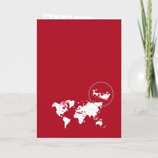 Invitation Fête de passeport unique moderne de Noël Pôle Nord (Dos)