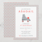 Invitation Fête de patin à roulettes (Devant / Derrière)