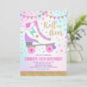 Invitation Fête de patinage artistique (Debout devant)