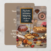Invitation Fête de pâtisserie (Devant / Derrière)