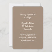 Invitation Fête de pâtisserie (Dos)