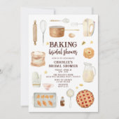 Invitation Fête de pâtisserie à l'aquarelle moderne pour ente (Devant)