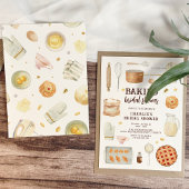 Invitation Fête de pâtisserie à l'aquarelle moderne pour ente