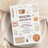 Invitation Fête de pâtisserie à l'aquarelle moderne pour ente