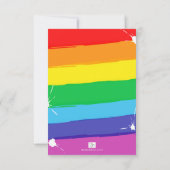 Invitation Fête de peinture d'art coloré fête d'anniversaire (Dos)