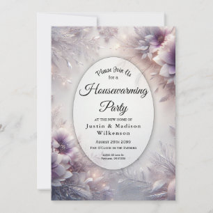 Invitation Fête de pendaison de crémaillère Améthyste et Arge