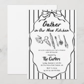 Invitation Fête de pendaison de crémaillère dans notre nouvel (Devant / Derrière)