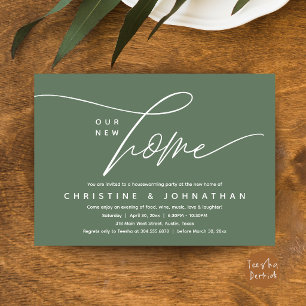 Invitation Fête de pendaison de crémaillère dans une élégante