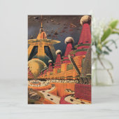 Invitation Fête de pendaison de crémaillère dans une ville de (Debout devant)