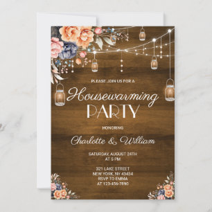 Invitation Fête de pendaison de crémaillère de style cowgirl