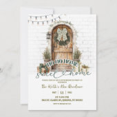 Invitation Fête de pendaison de crémaillère rustique de la fe (Devant)