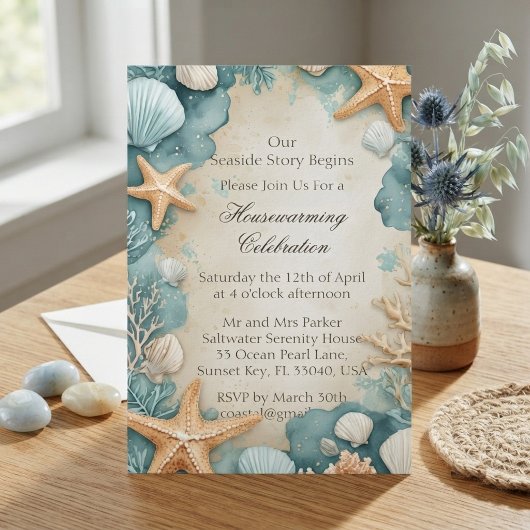 Invitation Fête de pendaison de crémaillère sur le thème des