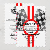 Invitation Fête de performances surchargée personnalisée (Devant / Derrière)