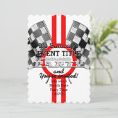 Invitation Fête de performances surchargée personnalisée (Debout devant)