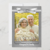 Invitation Fête de photo pour les 60 ans de mariage de diaman (Devant)