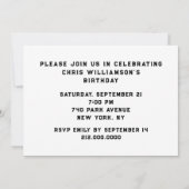 Invitation Fête de pickleball (Dos)