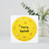 Invitation Fête de Pickleball d'anniversaire (Debout devant)