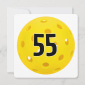 Invitation Fête de pickleball pour 55 ans (Devant)