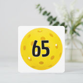 Invitation Fête de pickleball pour 65e anniversaire (Debout devant)