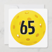 Invitation Fête de pickleball pour 65e anniversaire (Devant)