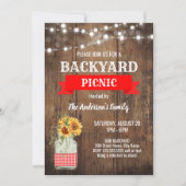 Invitation Fête de pique-nique dans le jardin (Devant)