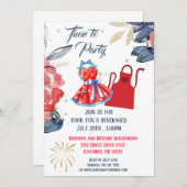 Invitation Fête de pique-nique d'été Barbeque  (Devant / Derrière)