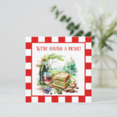 Invitation fête de pique-nique mignonne (Debout devant)