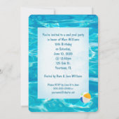 Invitation fête de piscine (Dos)