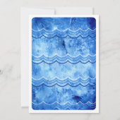 Invitation Fête de piscine aux requins (Dos)