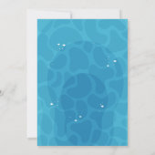 Invitation Fête de piscine d'été Anniversaire (Dos)