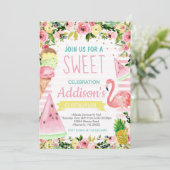 Invitation Fête de piscine d'été dans la glace (Debout devant)