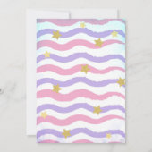 Invitation Fête de Piscine Licorne (Dos)